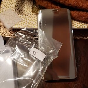 Silver Smartphone with Accessories